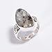 Natural Astrophyllite Cabochon Gemstone Handmade Boho Statement Ring in 925 Sterling Silver Wedding Gift (11)