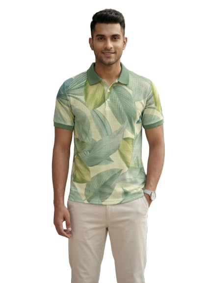 Men's All Over Printed T-Shirt |Polo T-Shirt for Men |Casual Wear | Regular Fit Half Sleeve Fashion T-Shirt | Lightweight Breathable Streetwear Tee-picture-41