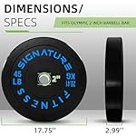 Olympic Bumper Plates, 2" Weight Plates for Strength Training & Weightlifting, Pairs, Sets or Sets with 7FT Barbell, Multiple Options - Image 2