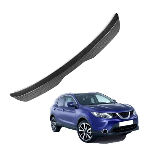 KizmiQ Alerón Trasero,para NIS-San Qashqai J11 2016 2017 2018 2019 2020 Hatchback ABS Carrocería Techo Trasero Spoiler Styling Maletero Coche Spoiler Accesorios,B/Carbon Fiber