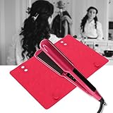 Soporte para rizador, funda para alisador, estuche resistente al calor rizador de pelo de viaje tapete antideslizante herramienta de peluquería almohadilla aislante de silicona plancha de pelo