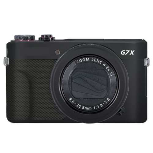 G7XII �J�����J�o�[ �X�L���X�e�b�J�[ �ɓK������ Canon G7X Mark II �J�����v���e�N�^�[ �t�B���� �X�L�� ���h�~ �ی� ���� �ϖ��Ր� (�}�b�g�u���b�N)