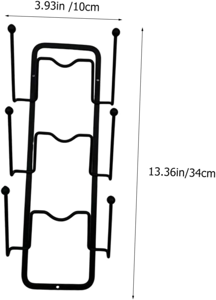 Cabilock 2pcs Pot Lid Rack Holder Lid Organizer Pan Cover Rack for Pots and Pans Space-saving Kitchen Accessory