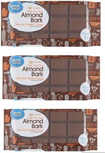 Chocolate Almond Bark, 24 ounce (Pack of 3)
