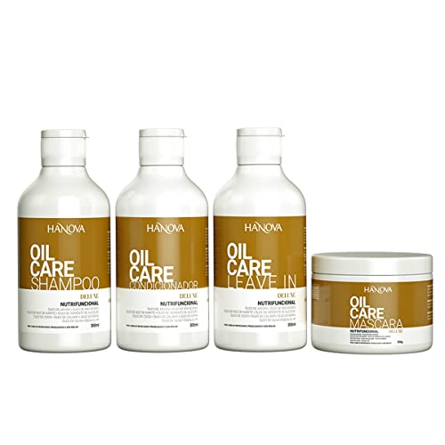 Hanova Kit Oil Care (Shampoo Nutrifuncional 300mL + Máscara Nutrifuncional 300mL + Condicionador Nut