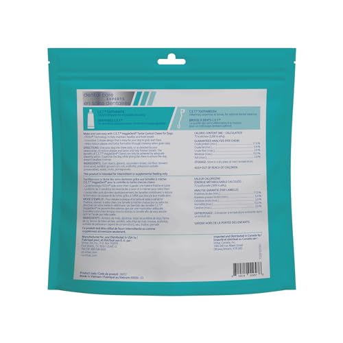 C.E.T. Veggiedent Fr3sh Plaque and Tartar Control Chews for Dogs, Medium | Vet recommended dental chews, plant-based formula, supports canine digestive health, VOHC approved for plaque & tartar - Image 3