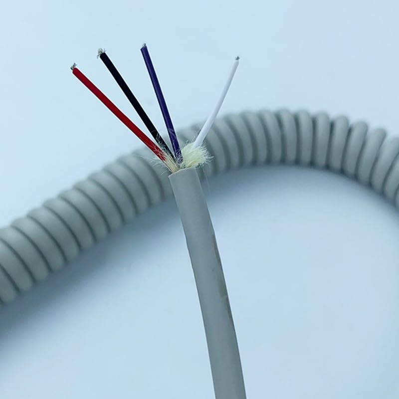 Cable retráctil de 0,3 mm2 elástico que evita enredos en herramientas móviles 4