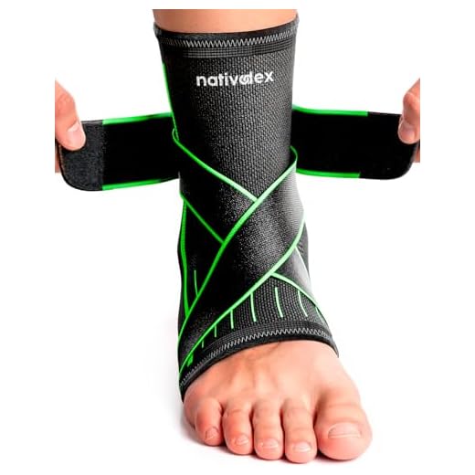 NativoDex Tobillera para Estabilizar y Prevenir Torceduras, Soporte y Compresión para Lesiones en el Tobillo, Deportiva con Ajuste Personalizado, para Ambos Pies