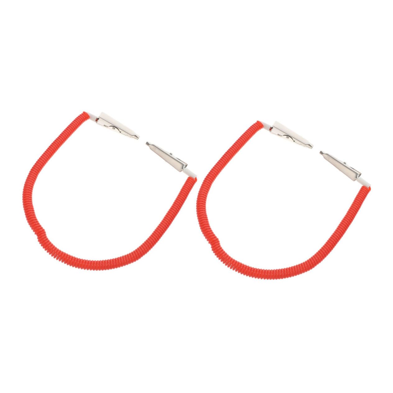 Anneome 2pcs Metal Chain Napkin Clip Straps for Tooth Holders Reusable Napkin Holder Spring Clip