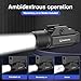 DARKFANG Pistol Light and Low Profile Dual Lens Tactical Flashlight Bundle