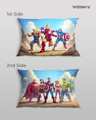 Image of Brizberry Kids Pillow Cushion with Super Soft Fabric | Animal & Cartoon Prints | 12x18 inches (Design 32)