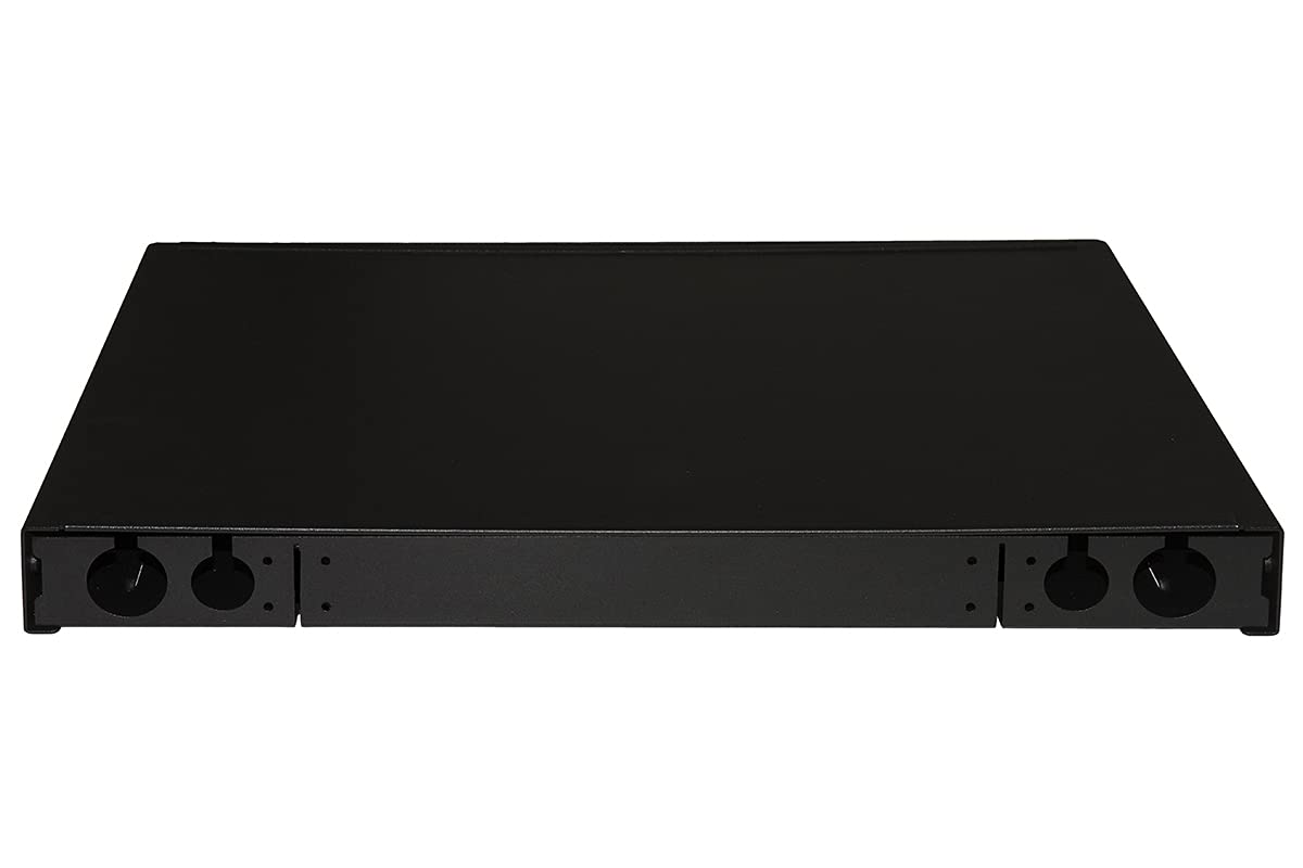 LINK Pannello Fibra Ottica LK24LC4 con adattatori LC Duplex OM4 Design Estraibile e inclinabile Colore Nero Dimensioni 43x28x4,2 cm unità 1 per Armadio Rack 19 Pollici