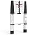 LUISLADDERS Telescoping Ladder, 12.5ft Aluminum Lightweight Extension Folding Telescopic Ladder Button Retraction Slow Down Design EN131 330lbs Max Capacity, Multi Purpose RV Ladder for Outdoor Work