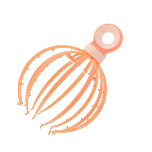 Gatuida Peine masajeador de cabeza rodillos de pelo calentados lavadores de cabeza masajeador de aparato masajeador masaje de Spa herramienta rascarse la cabeza pulpo Masajista