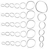 HOMSFOU 50stücke Reparaturriemen Für Kassettenrekorder Und DVD Laufwerke Flachriemen Aus Elastischem Gummi Für Wartung Von Plattenspielern Und Tragbaren Stereoanlagen