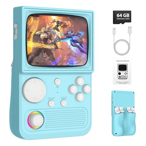 Image of R36T Game Console, 3.5 Inch Handheld Game, Sky Blue