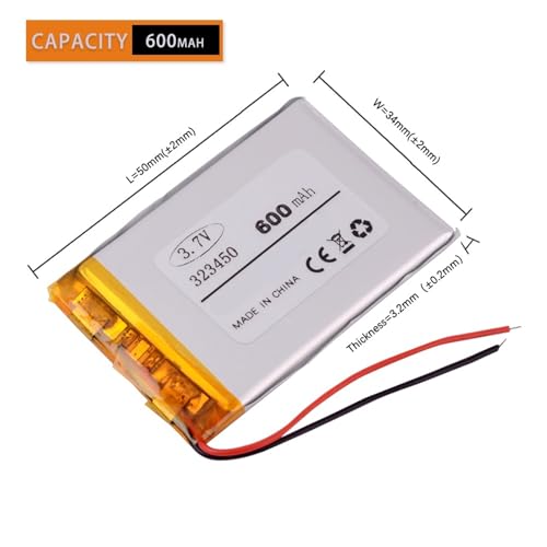 Batería 323450 de 3,7V soluciona los problemas de carga en juguetes 2