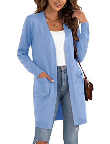 Image of VIISHOW Women's Classic Cardigans Long Sleeve Open Front Casual Knit Cardigan Sweaters Coat Soft Outwear