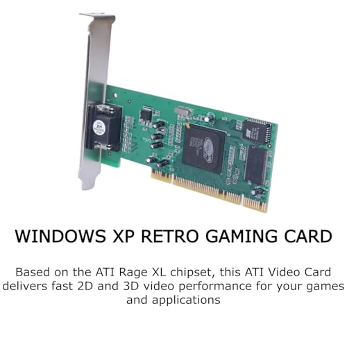 Image of KUJOBUY 8MB Graphics Card VGA PCI 32Bit for Server Industrial Computer Multi-Display for ATI Rage XL 32 Bit PCI VGA Video Card PCI-X Interface Universal Video Card for Desktop Computers
