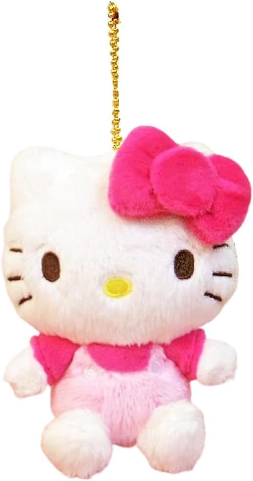 Nakajima Corporation 143044-20 Hello Kitty MC Pink Plush Toy Mascot Keychain Ball Chain Included