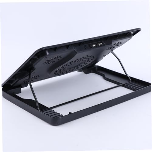 Base de refrigeración para laptop USB con altura ajustable y cinco ventiladores silenciosos miniatura 3