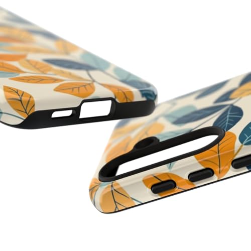 Coque Samsung S24 motif feuille colorée anti-rayure rigide - 3