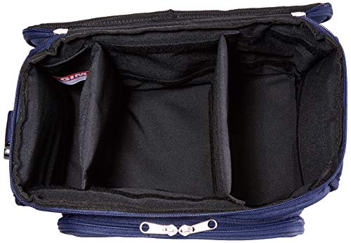 Gima - Leere Arzttasche Utility für medizinisches Personal, Halter für medizinische und Instrumente, wasserdichtes Polyester, Trennwände, Taschen, Gummibänder, abnehmbare Tasche, Blau, 36x22x25 cm