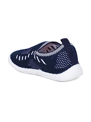 Image of Bubblegummers Baby-Boy's Knit Toddler Blue First Walking Shoes-12-15 Months (22 EU) (1519434)