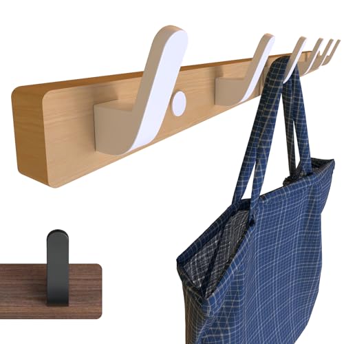 SunVFaFa Perchero de pared blanco de 55