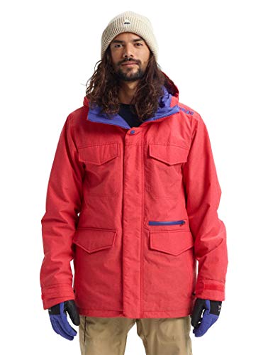 Burton Mens Covert Jacket, Flame Scarlet Ripstop, X-Large