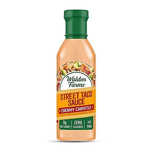 Walden Farms Street Taco Sauce Creamy Chipotle – Calorie-Free, Gluten-Free, Low Carb,...