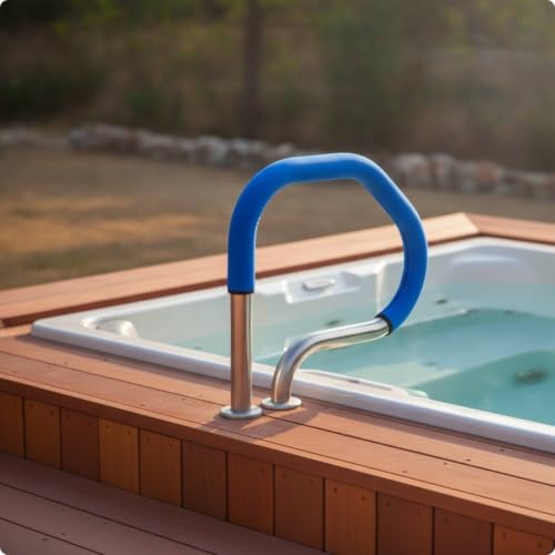 Protector de pasamanos antideslizante y funda resistente para escaleras de piscina 3