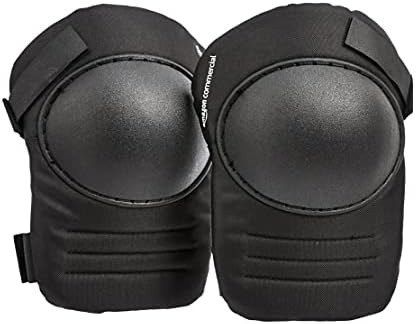 AmazonCommercial Over/Under Knee Pads, 21.6 cm, Black, 1 pair