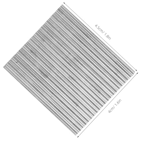 NUOBESTY 24pcs Miniature Roof Tile: 1/35 Stainless Steel Corrugated Tile Simulation Shed Decor for Sand Table Project Shed Mini Roofing