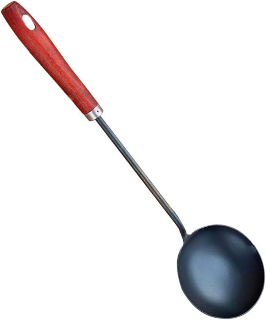 Mikinona 1pc Kitchen Ladle Soup Ladle Long Handle Ergonomic Cooking Spoon for Soup Gravy and Dumplings Smooth Surface for Home and Restaurant Use
