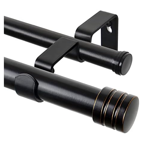 TONIAL 1 Inch Double Curtain Rods Cover