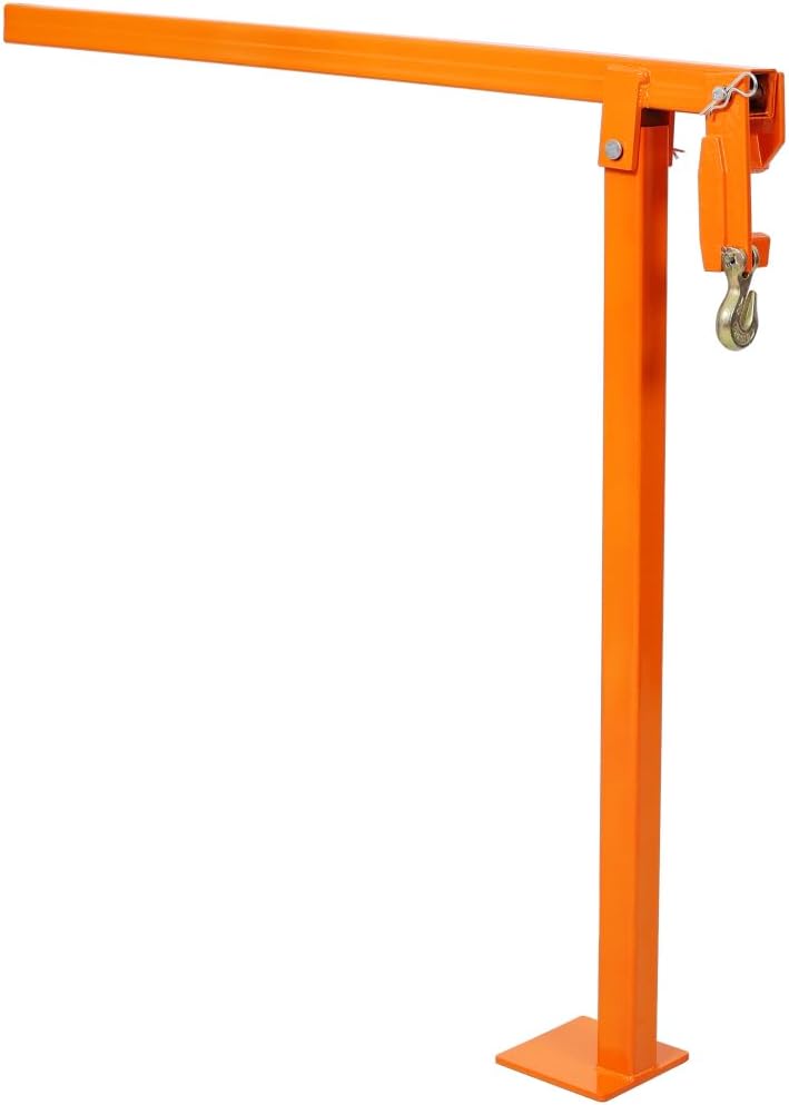 T Post Puller Fence Post Puller 36 Inch, for Round Fence Posts, Orange Color, Heavy Duty Alloy Steel Tool with Forged Hook and Powder Coated Finish