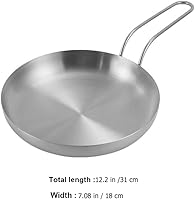 Vista 5 de Luxshiny Round Frying Pan cake Fried Chicken Pan