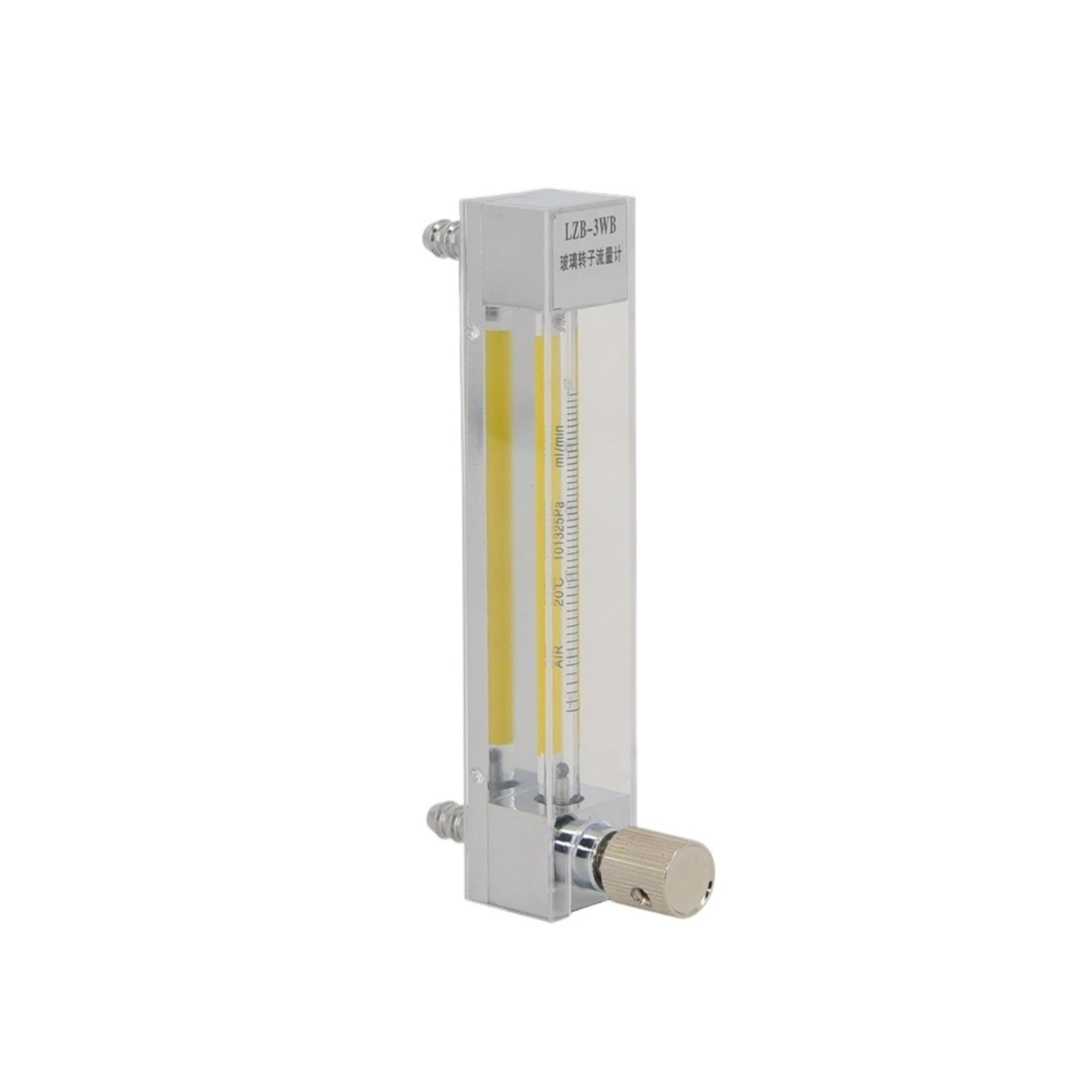 LZB -3F, DN 3, komplett aus Edelstahl gefertigter Glas-Rotameter for Gas-/Luftdurchflussmesser, korrosionsbeständig, oxidationshemmend, geeignet for usw.(25-250ml Pmin -gas)