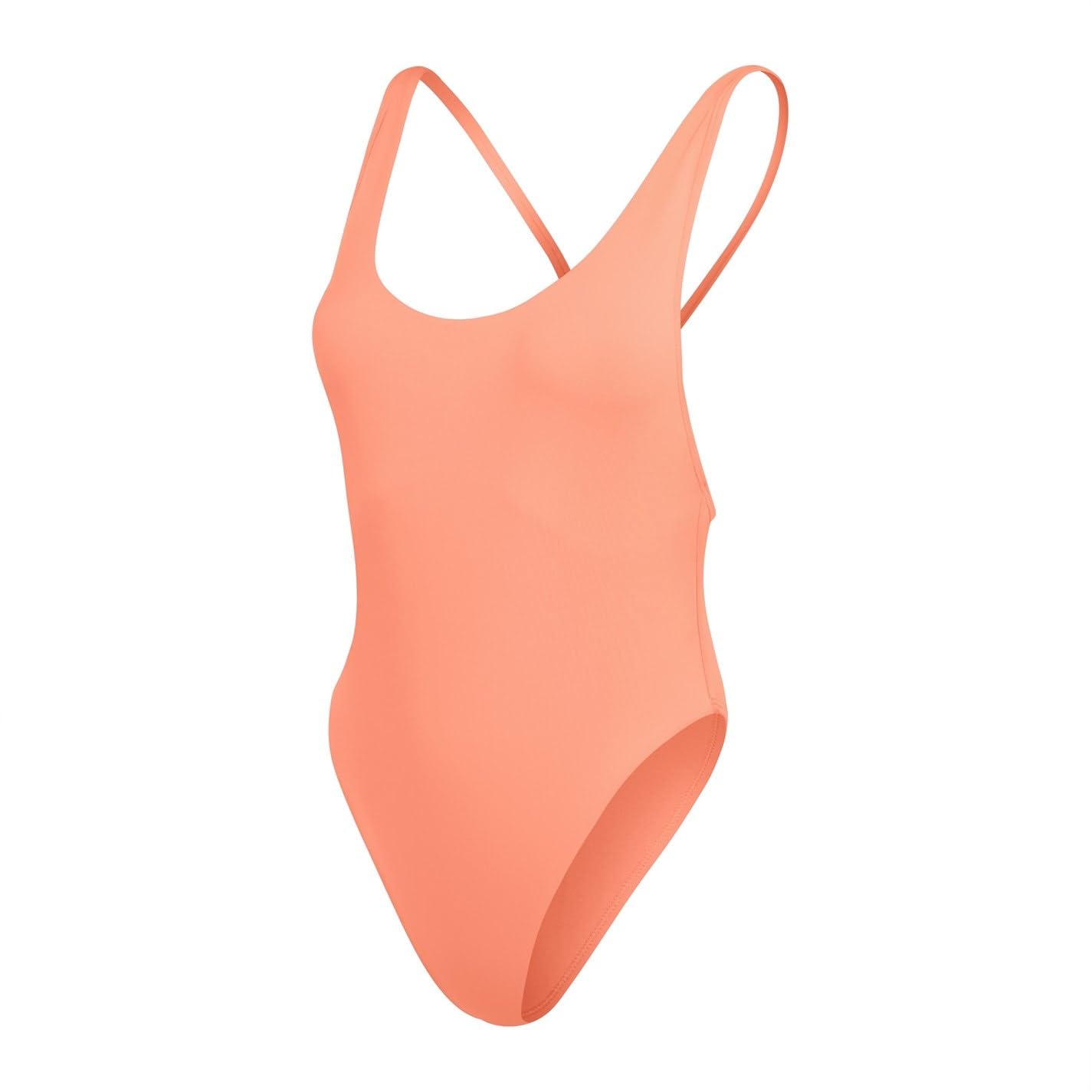 Speedo Women's Gen Solid One Piece Swimsuit - Peach - 10 (S)