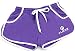 Gym Shorts Bodybuilding| Festival Rugby Shorts, 2euros, Ibiza Beach Workout Purple Large