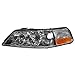 TRQ Driver and Passenger Side Headlight Assembly Set Compatible with 05-11 Lincoln Town Car Halogen Only
