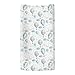 Neutral Blue Hot Air Balloons Baby Changing Pad Covers for Boy Girl Pastel Balloons Moon Stars Clouds Fitted Changing Table Cover Mats Boho Sky Soft Diaper Changing Table Sheets 32''×16''
