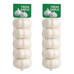 Fresh Garlic White Garlic 5PK 2 Bag...