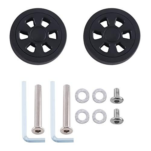 Consejos y reviews para comprar Maleta corte ingles para comprar hoy. 25 Hoadoek Reemplazo de Ruedas de Equipaje de 55 Mm X 12 Mm Resistente Al Desgaste ProteccióN Ambiental PU Maleta Ruedas de Repuesto Par Negro