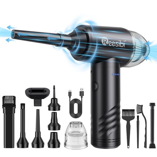 3 in 1 Aspirapolvere Per Computer, 110000 Giri/Min Elettrico Rimuovi Polvere Aria Compressa Senza...