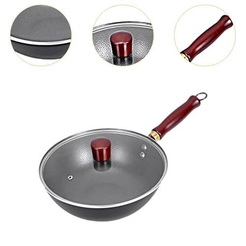 Wok de hierro con mango de madera 9.45 pulg miniatura 5