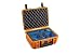 Produktbild B&W Outdoor Case Hartschalenkoffer Typ 1000, Inlay für: GoPro Hero 9 Zubehör und Action-Kamera GoPro Hero 9 Black, GoPro Hero 9 (Hardcase, wasserdichte Koffer IP67, Innenmaß 25x17,5x9,5cm, Orange)