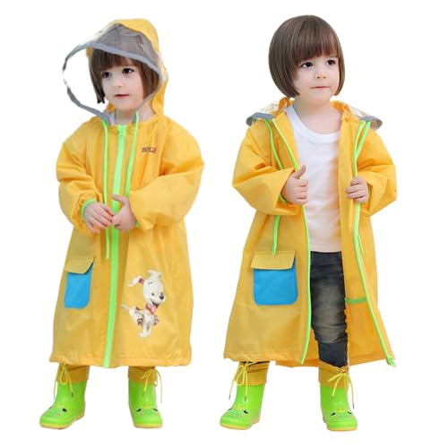 Opiniones y reviews de Impermeables para Niño que puedes comprar esta semana. 43 Poncho de lluvia para niños, poncho de lluvia con capucha, chamarra de lluvia Waterpoof, ropa de lluvia para niños y niñas (MX/US, Alfa, X-Grande, Cachorros Amarillos)