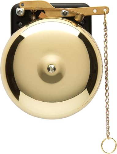 Bevin Bells Brass Trip Gong | Traditional Prize Fighter 6' Boxing Bell | Loud & Made of Steel...